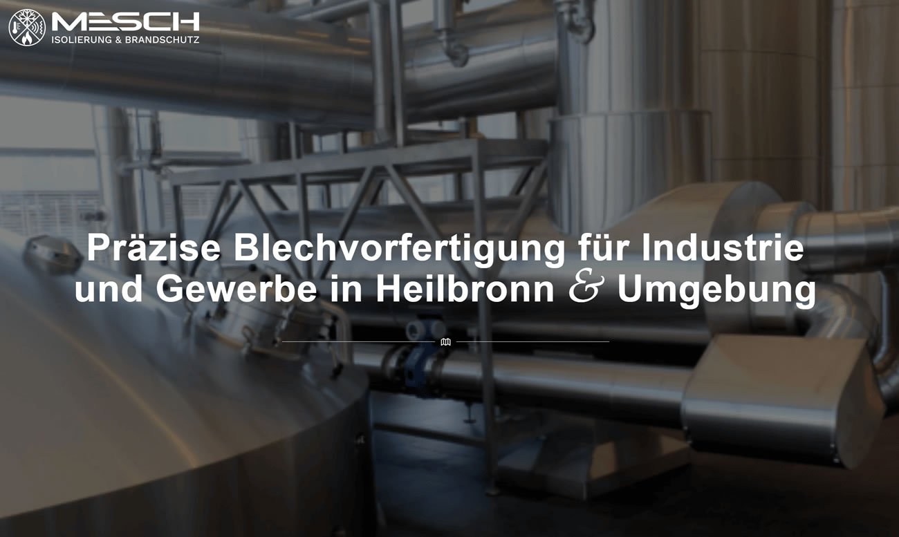 Blechvorfertigung Bargen - ↗️MESCH: Blechbearbeitung, Kantteile, Blechverkleidung, Blechzuschnitte